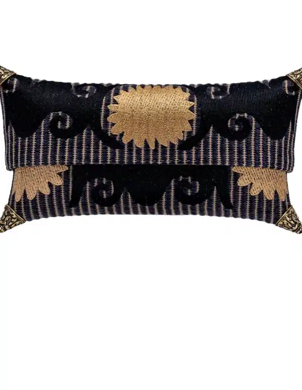 Cora Clutch rayas negro