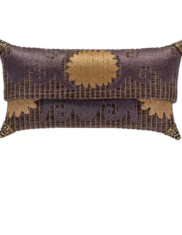 Cora Clutch rayas tierra
