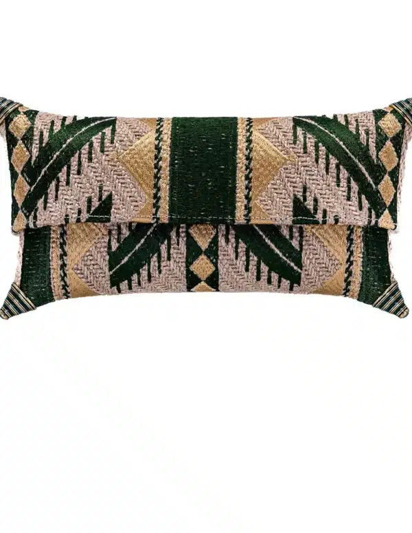 Marta Clutch Verde & Oro